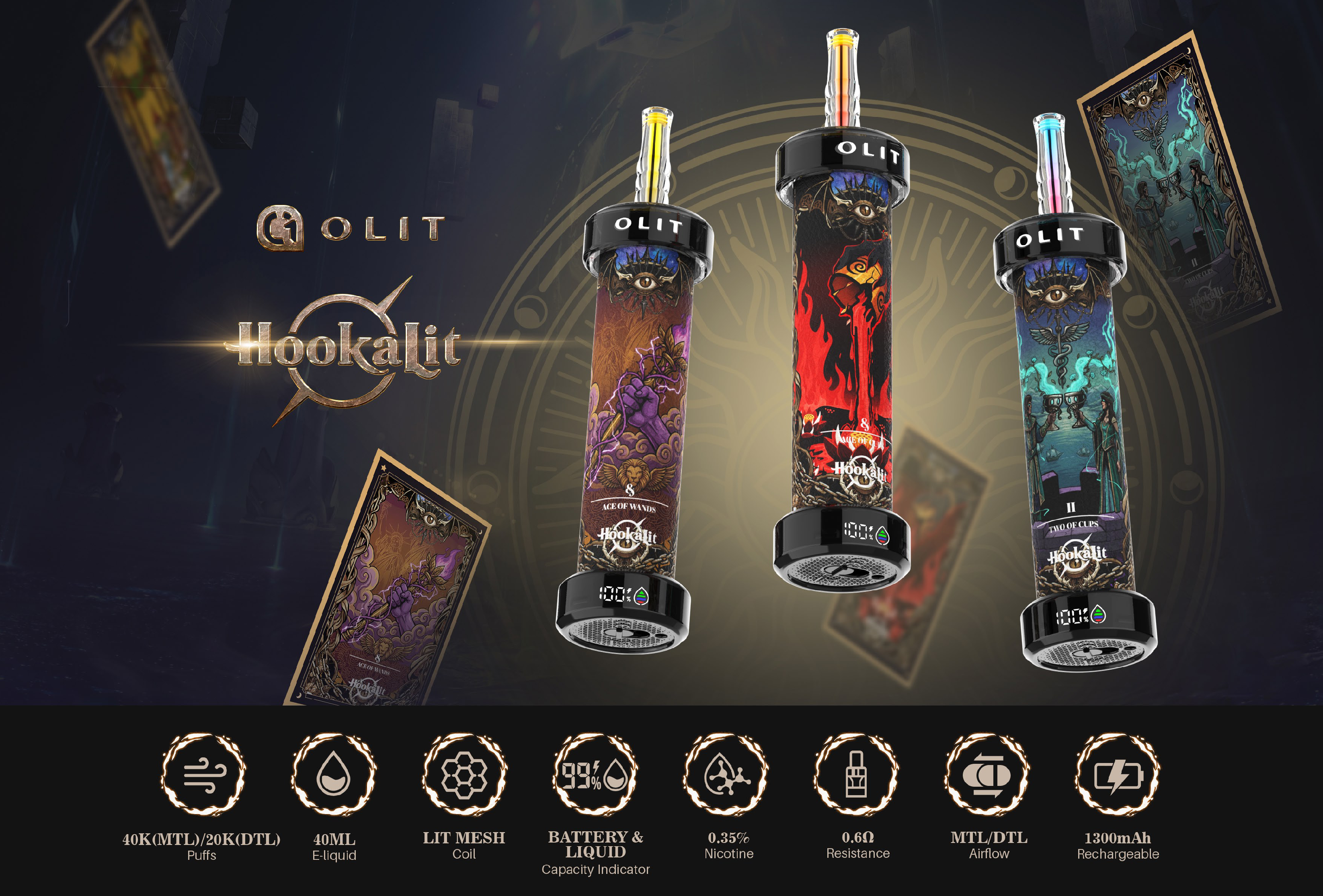 KangerTech OLIT 40K PUFFS Disposable Vape | 15 Flavors