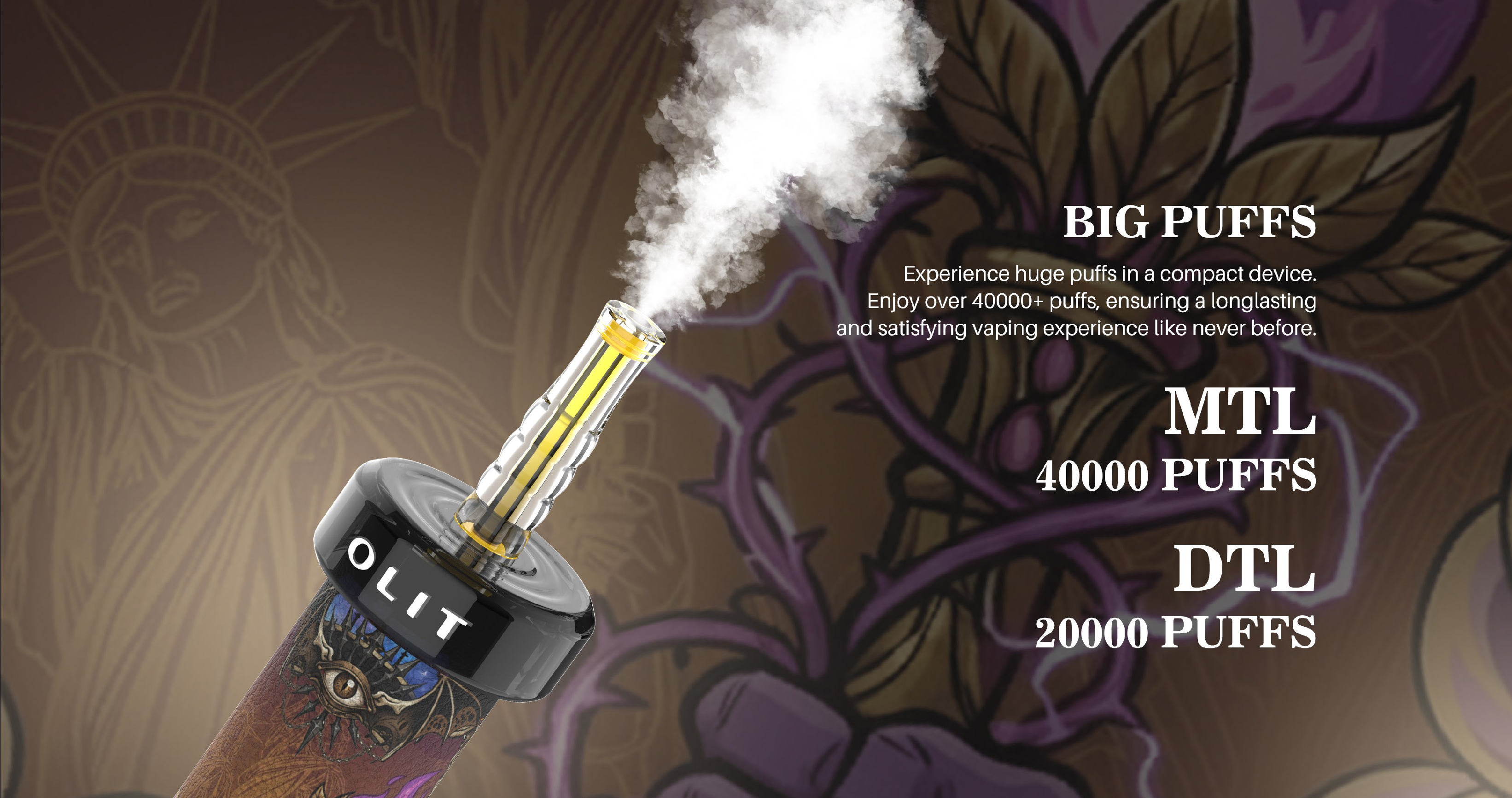 KangerTech OLIT 40K PUFFS Disposable Vape | 15 Flavors