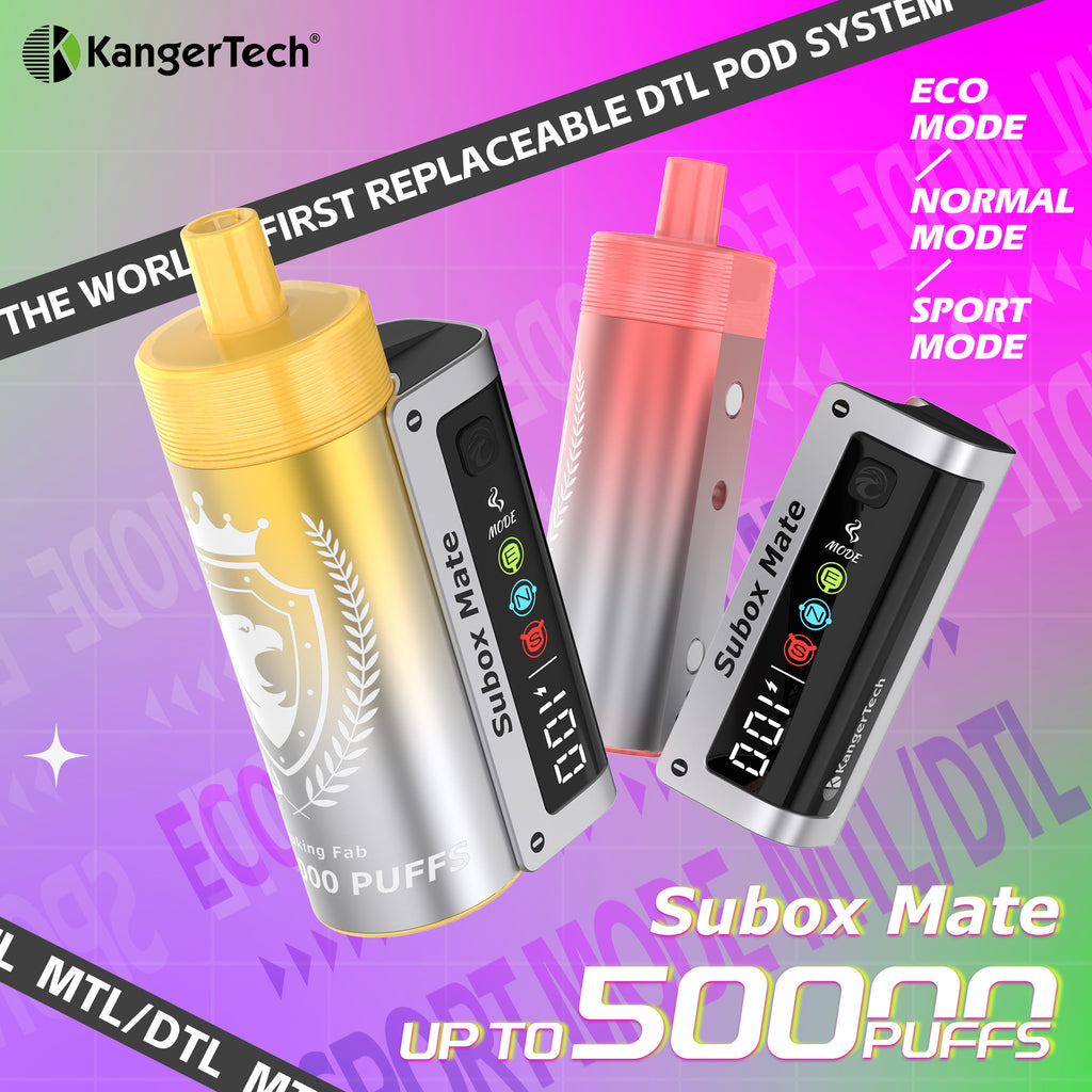 KangerTech SUBOX MATE 50K PUFFS Disposable Vape | 4 Flavors
